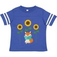 thumbnail image 3 of Inktastic Reading Book Lover Sunflower Fox Boys or Girls Toddler T-Shirt, 3 of 5