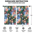 thumbnail image 2 of Blackout Kids Curtains,Pioneer Flower Floral Print Pattern Childrens Insulated Curtains Set Of 2,Bedroom Essentials,Toddler Room Decor 42"x63", 2 of 5