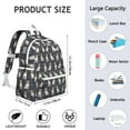 thumbnail image 6 of Jack Russell Terrier Backpack for School,Cute School Bag,Schoolbag with Adjustable Shoulder Straps & Padded Back,13.4"x11"x4.7", 6 of 6