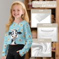 thumbnail image 6 of DISNIMO Cow Daisy Print Girls Crop Tops Long Sleeve Pullover Soft Casual Pullover Sweatshirts Loose Fit Cropped Sweatshirt for Teens Youth, 6 of 7