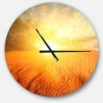 thumbnail image 1 of DesignArt Sand Landscape with Sun Large Wall Clock, 1 of 2