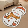 thumbnail image 6 of Uutvery Christmas Carpet Bathroom Rugs,Snowman Bath Rug Non Slip Soft Bathroom Mat,Santa and Christmas Tree Shaped Door Mat,Bathtub Rug Bathroom Tub Kitchen Rug Decoration,16x24 inches, 6 of 6