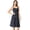 Navy, variant on INSPIRE CHIC Women's Floral Twist Front Adjustable Strap Midi Dress XL Navy