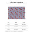 thumbnail image 2 of Throw Blanket for Couch, Starfish Navy Blue Stripe Super Soft Fuzzy Comfy Warm Throw Blanket, Cuteness Lightweight Cozy Plush Flannel Blanket & Throws for Sofa and Bed All Season, 2 of 5