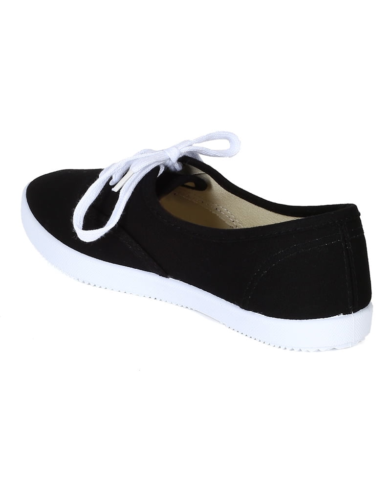 pointed toe canvas sneakers