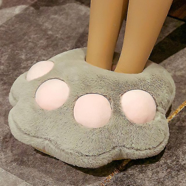 Zapatillas de peluche Boosterfluffy con dibujos animados con forma de pata de oso para niños