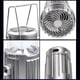 thumbnail image 2 of Ventilador para acampar Luz plegable Banco de energía 1500mAh LED Linterna de mano Plata, 2 of 7