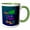 Green/White, variant on 3drose, Cheer Loud Shine Bright Sparkle More, Diamond, Stars, 3drsmm, 15oz Mug