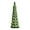 20cm, variant on Ceramic Christmas Trees, Pre-Lit Hand-Painted Tabletop Holiday Decoration w/Multicolor Bulbs, LED Lights – Green