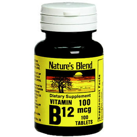Mélange de nature vitamine B12 100 mcg - prendre 100 ct