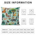 thumbnail image 5 of Nawypu Hedgehog Raccoon Fox Rabbit Owl Bat Pillow Case Decorative Throw Pillow Covers Square Cushion Covers Modern Farmhouse Pillowcase for Bed Sofa Car Chair Home Decor, 5 of 5