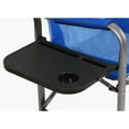 thumbnail image 4 of Kamp-Rite Director's Chair Outdoor Camping Folding Chair with Side Table, Blue, 4 of 5