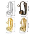 thumbnail image 2 of Earring Converter, 40Pack Copper Plating Earring Findings with Easy Open Loop (Imitation Gold,White,Gold,Bronze), 2 of 5