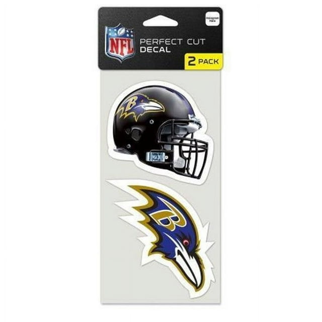Baltimore Ravens Ensemble de 2 Autocollants Découpés