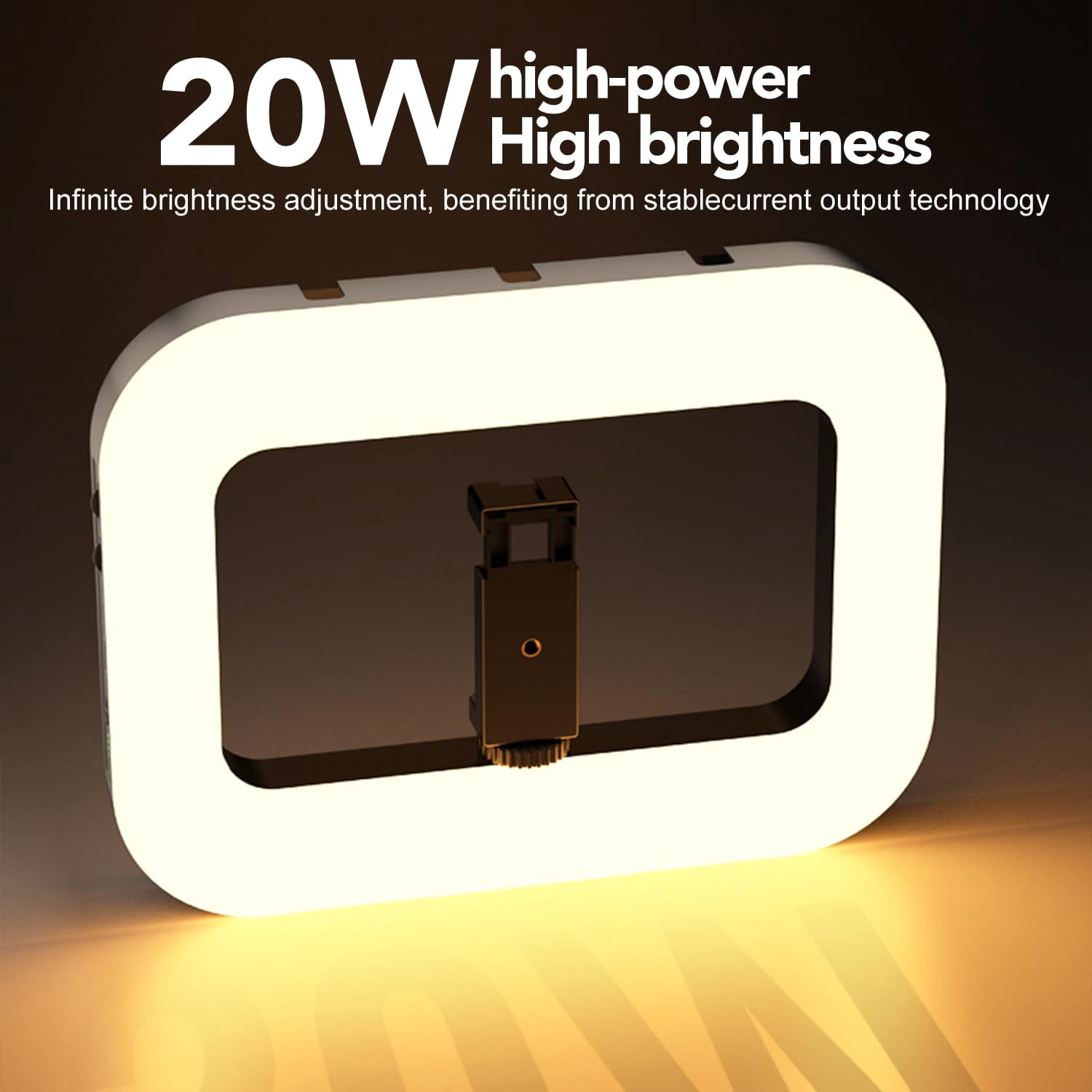 Phone Ring Light With 80" Tall Tripod Stand Built-in 8000mah Handheld Smartphone Photo Selfie Video Rig Lights 2700k-6500k For  Recording Filmmaking Vloging