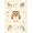 Brown Cream Beige, Pattern 1, variant on ODIKA Cartoon Animal Design With Funny Woodland Bird Motif And Star Border Owl for Playroom, Bedroom, Reading Nook, Pet Friendly & Kids Safe Play