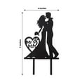 thumbnail image 3 of Efavormart 7" Tall Black Acrylic Silhouette Mr and Mrs Wedding Cake Topper, Bride and Groom Cake Decoration, 3 of 10
