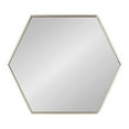 thumbnail image 2 of Kate and Laurel McNeer Hexagon Metal Wall Mirror, Silver 22x25, 2 of 7