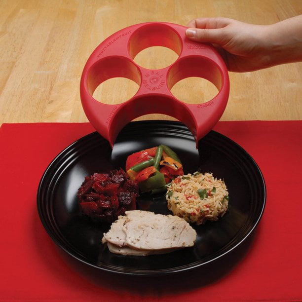 PP Portion Control Reusable Food Dish Dinner Plate Diet Home