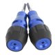 thumbnail image 2 of Almohadilla protectora universal para escape de motocicleta, deslizador de marco protector de 10mm, acero inoxidable, color azul, 2 of 14