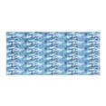 thumbnail image 1 of Flower Gym Towel, Continuous Pattern of Blue Color Palette Roses, One-Sided Quick Dry Microfiber for Beach Fitness & Swimming, 60" x 30", Sky Blue Blue, by Ambesonne, 1 of 2