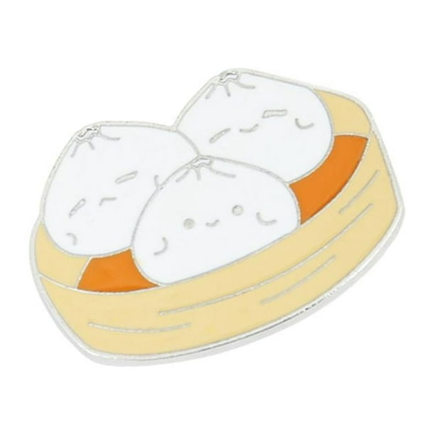 Broches de alimentos novedosos, insignias de pin, broche, insignia, pin, insignia de ropa, broches para Bollo