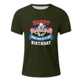 thumbnail image 5 of Tops para hombre, blusas y camisas de cuello redondo y manga corta para hombre, tops casuales de cuello redondo y manga corta con estampados especiales para hombre., 5 of 5