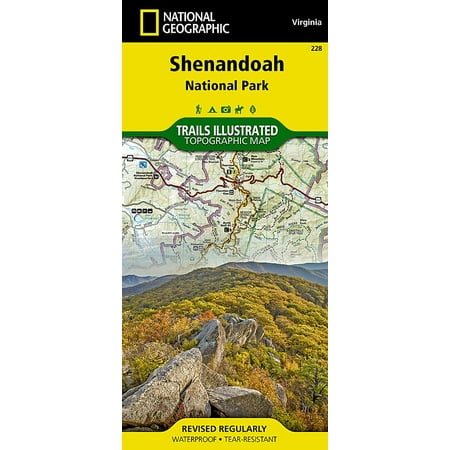 National Geographic Maps: Trails Illustrated: Shenandoah National Park - Folded (Best Trails In Shenandoah National Park)