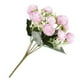 thumbnail image 5 of Matsuzay Brotes de flores de rosas artificiales, ramo de flores de tela de seda para ceremonia de fiesta de boda, decoración del hogar Flores artificiales morado claro, 5 of 6