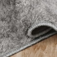 thumbnail image 3 of Superior California Shag Non-Slip Indoor Runner Area Rug, 2' 7" x 6', Silver, 3 of 7
