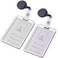 thumbnail image 4 of Queilt 20 Pcs Clips Rétractables pour Badge pour Suspendre Carte d'Identité Nom Porte-Clés, 4 of 5