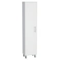 thumbnail image 4 of Xukmct Tall Storage Cabinet with 5 Shelf and Metal Handle, Pantry Cabinet for Living Room, Dining Room, Kitchen, White, 4 of 6