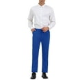 thumbnail image 2 of INSPIRE CHIC Men's Casual Straight Fit Comfort Stretch Flat Front Chino Pants, 2 of 6