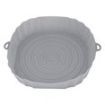thumbnail image 1 of Freidoras de Aire de 20Cm, Bandeja para Hornear, Cesta para Pollo Frito, Alfombrilla, Freidora de Aire, Olla de Silicona, Reemplazo Redondo, SartéN Gris, 1 of 5