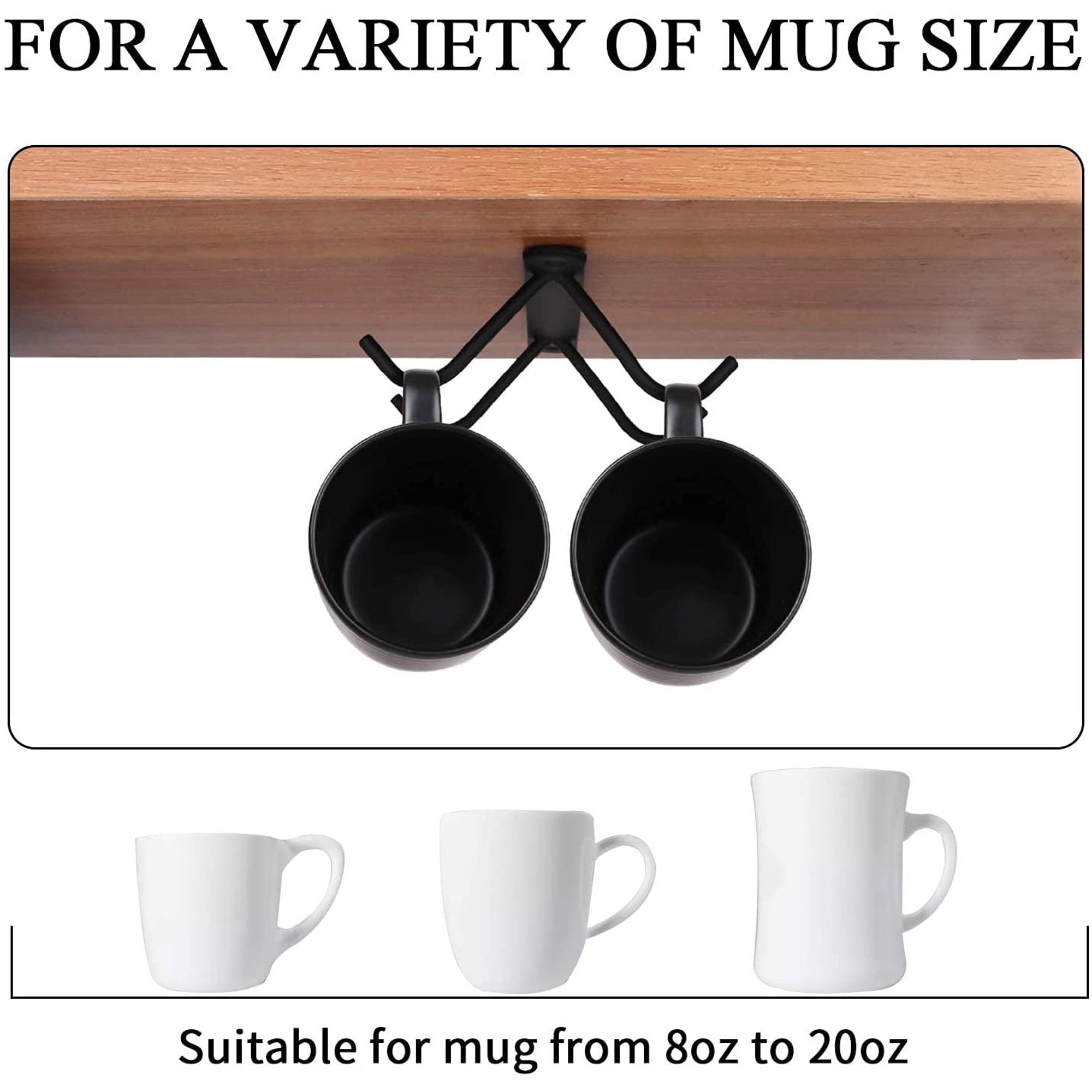 Les Ustensiles De Cuisine Lot De 4 Supports Muraux Tournants à Crochets – Sans Perçage, Autocollants – Pour Cuisine, Salle De Bain (noir Les Ustensiles De Cuisine Lot De 4 Supports Muraux Tournants à Crochets – Sans Perçage, Autocollants – Pour Cuisine, Salle De Bain (noir