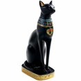 thumbnail image 1 of CHAO Joyería De Gato Egipcio, Decoración De Estatua De Resina Exótica De Resina De Diosa Egipcia Antigua, Adecuada para El Hogar, Oficina, Restaurante, Hotel, Coche, Fiesta, 1 of 5