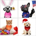 thumbnail image 6 of 12 Pieces Holiday Dog Bandanas Halloween Dog Scarf Birthday Daily Thanksgiving Christmas Festival Costume Supply Pets Scarf Bandana for Cats Pets Costume(Small), 6 of 7
