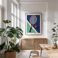 thumbnail image 6 of Malibu Tennis Club - Illustration Tennis Sports Modern Art Geometric Minimalist Pop Art Pastel Unframed Wall Art Print 6 x 8 inches, 6 of 16
