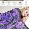 thumbnail image 3 of Nawypu Leo Throw Blanket Flannel Constellations Blanket Warm &amp; Soft Horoscope Astrology Throw Blankets Constellation Theme Home, 3 of 6