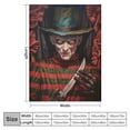 thumbnail image 4 of RUIYC Halloween Horror Movie Blanket Chain Suit,Halloween Throw Blanket Fuzzy Flannel for Couch Sofa or Bed, 4 of 6
