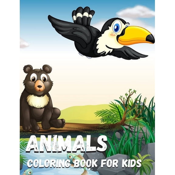 Animals coloring book for kids (Paperback)