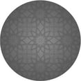 thumbnail image 1 of Ahgly Company Indoor Round Patterned Gray Area Rugs, 7' Round, 1 of 1