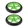 thumbnail image 4 of jinwen 2 Pcs Sport Scooter Wheel Pro Kick Scooter Front Rear Tire 180mm - Black Green,, 4 of 5