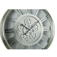thumbnail image 3 of 21.25" Silver and Black Transitional Modern Wall Clock, 3 of 5