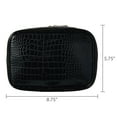 thumbnail image 5 of Cosmetic Bag Purse Accessory Pouch, Black Croc, by Walmart, 5 of 5