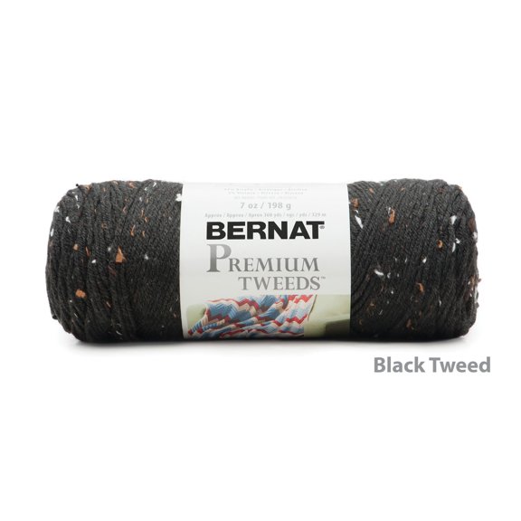 Bernat® Fil Premium Tweeds™, Fibres Mélangées #4 Moyennes, 7oz/198g, 360 Yards