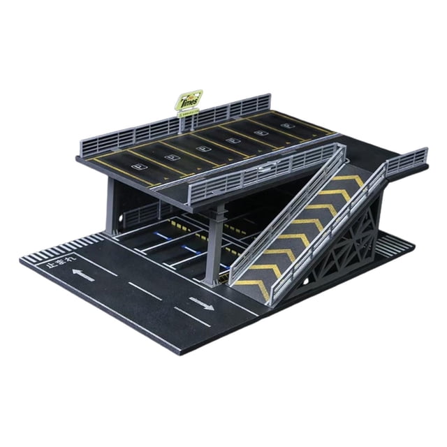 lionlar 1/64 Parking Lot Diorama Model Car Display Case Decoration Easy Assembly Scenario Toy Car Display Box Miniature Scenery Model Style A