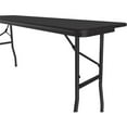 thumbnail image 2 of UrbanPro 18"W x 60"D Metal & Wood Folding Table in Black Granite, 2 of 6