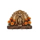 thumbnail image 2 of Porta llaves de pared, Estatua religiosa decorativa con ganchos, Organizador de llaves con detalles florales, 30 cm de ancho para entrada, pasillo, 2 of 7