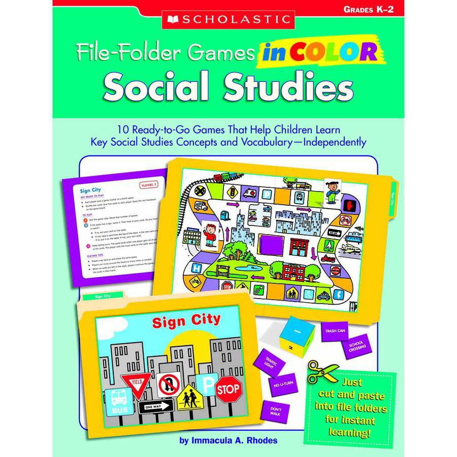 Scholastic Social Studies File Folder Games
